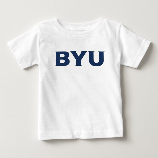BYU Text Logo Baby T-Shirt (Front)