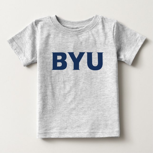 BYU Text Logo Baby T-Shirt (Front)