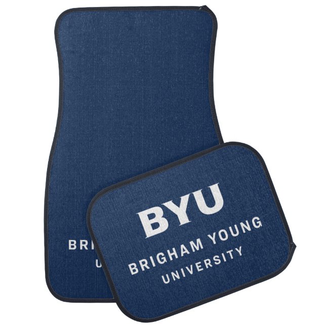 BYU Text Logo Car Floor Mat (Set)