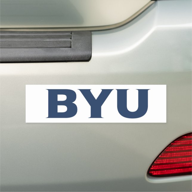 BYU Text Logo Car Magnet (In Situ)