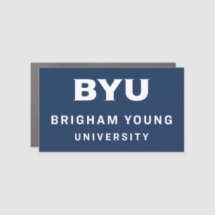 BYU Text Logo Car Magnet