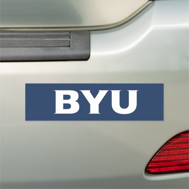 BYU Text Logo Car Magnet (In Situ)