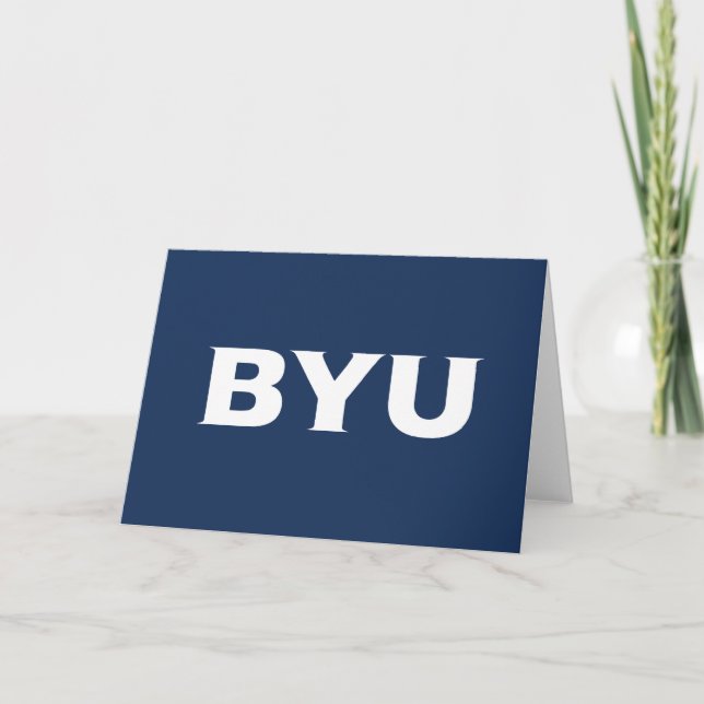 BYU Text Logo Card (Front)