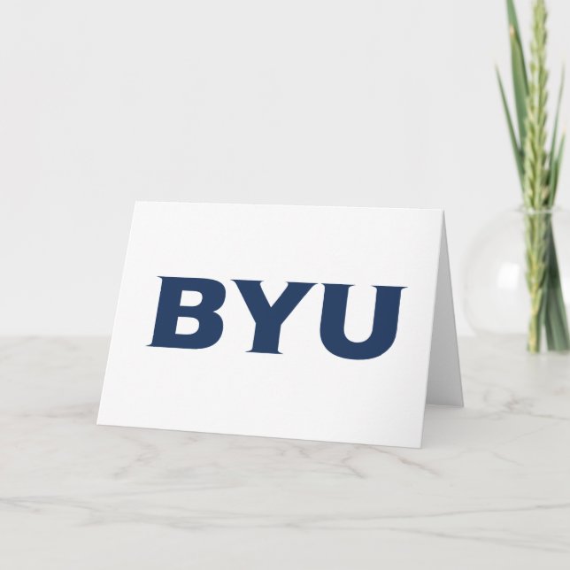 BYU Text Logo Card (Front)