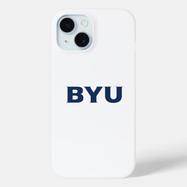 BYU Text Logo Case-Mate iPhone Case (Back)