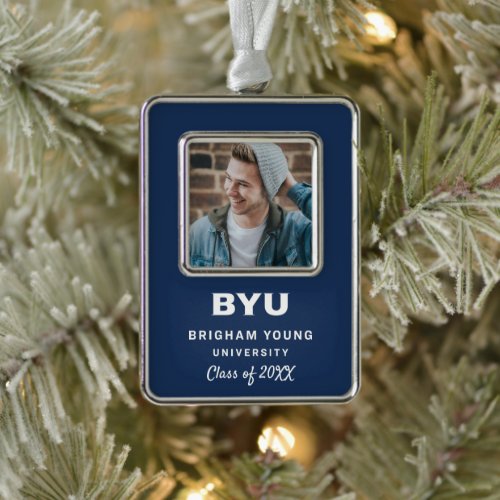 BYU Text Logo Christmas Ornament