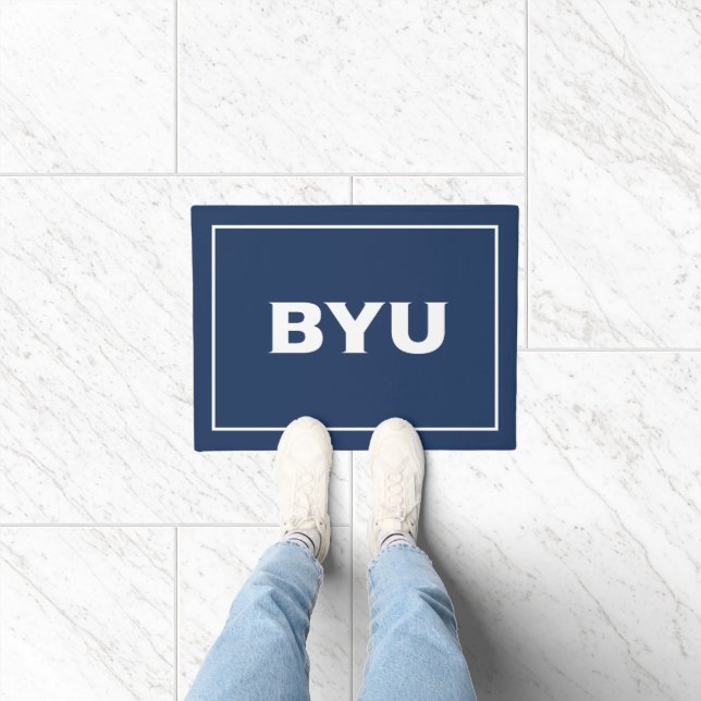 BYU Text Logo Doormat (Indoor)