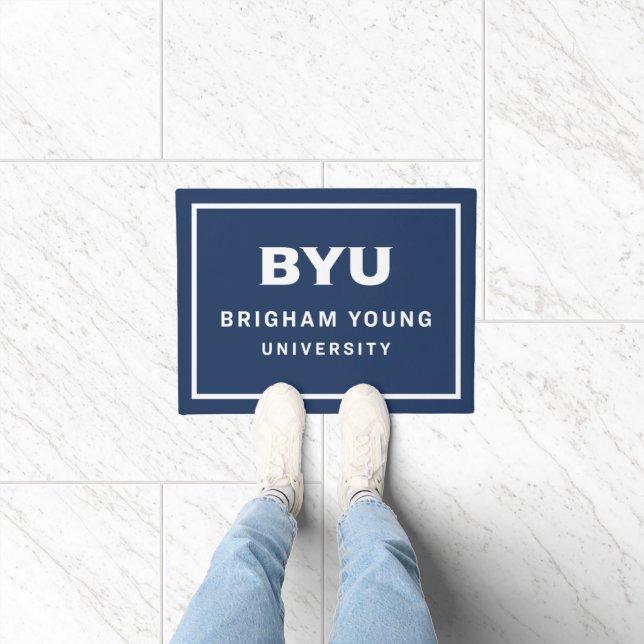 BYU Text Logo Doormat (Indoor)