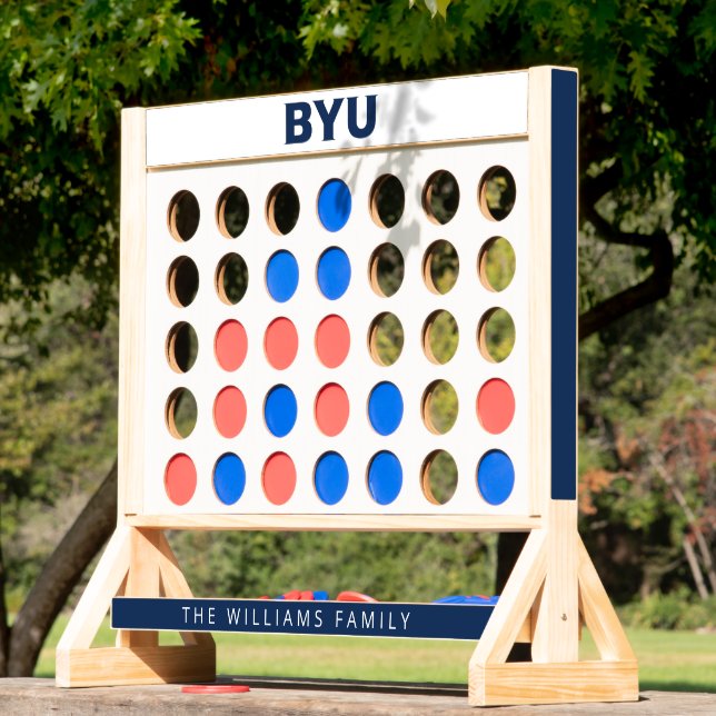 BYU Text Logo Fast Four (Lawn)