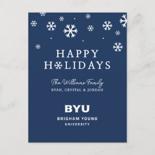 BYU Text Logo Holiday Postcard