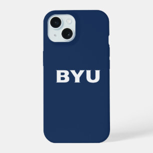 BYU Text Logo iPhone 15 Case