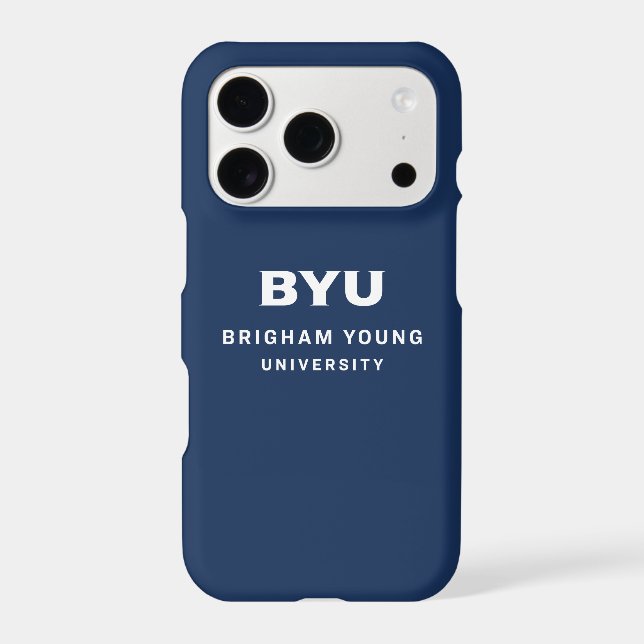 BYU Text Logo iPhone Case (Back)