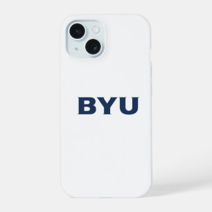 BYU Text Logo iPhone 15 Case