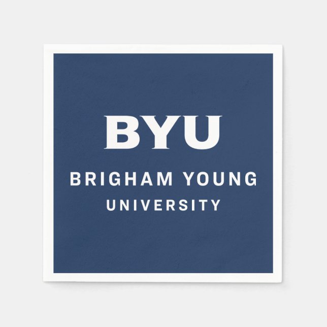 BYU Text Logo Napkins (Front)