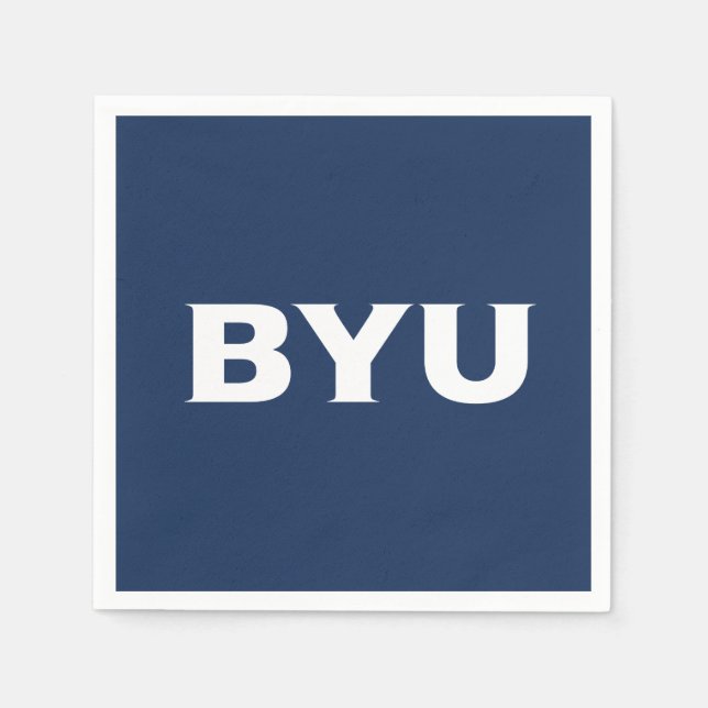 BYU Text Logo Napkins (Front)