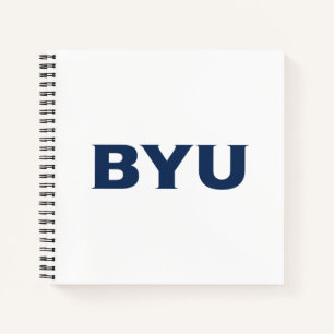 BYU Text Logo Notebook