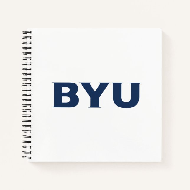 BYU Text Logo Notebook (Front)