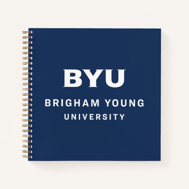 BYU Text Logo Notebook (Front)