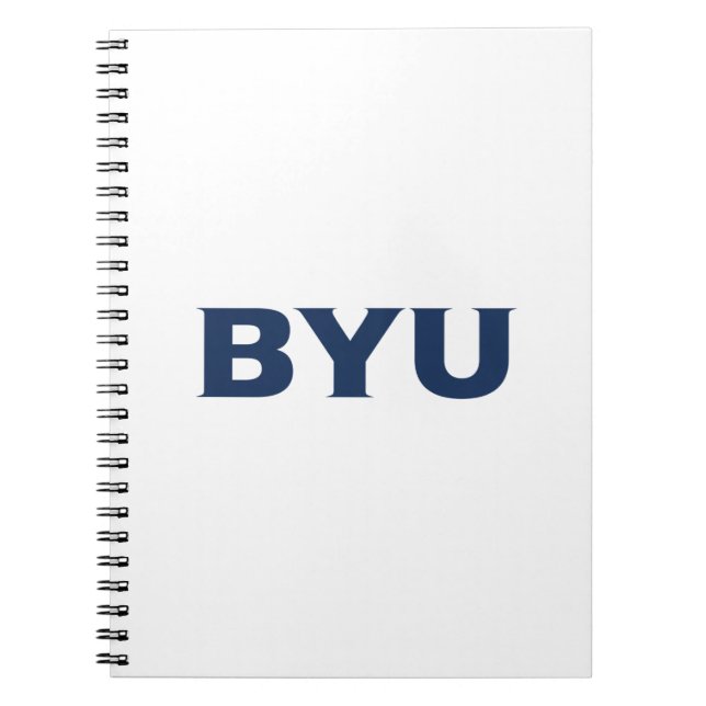 BYU Text Logo Notebook (Front)