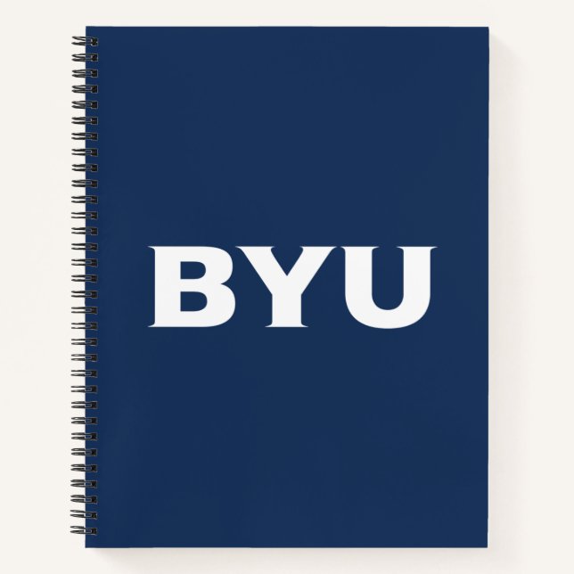 BYU Text Logo Notebook (Front)