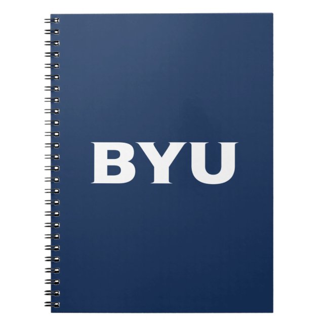 BYU Text Logo Notebook (Front)
