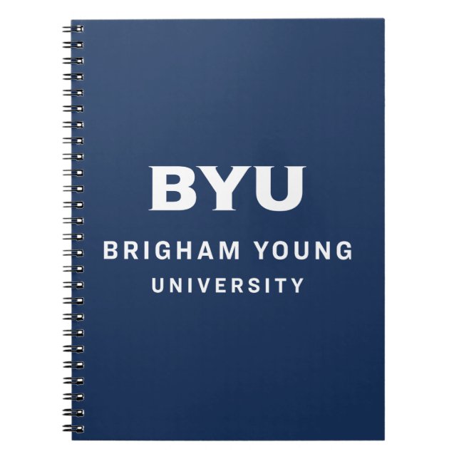 BYU Text Logo Notebook (Front)