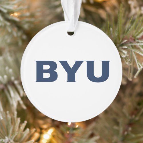 BYU Text Logo Ornament
