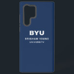 BYU Text Logo Samsung Galaxy S22 Ultra Case<br><div class="desc">Check out these Brigham Young University designs!  Get all the latest Cougar gear here. All of these Zazzle products are customizable with your class year,  name,  and club. These products make perfect gifts for the BYU student,  alumni,  family,  friend,  or fan in your life. Go Cougs!</div>