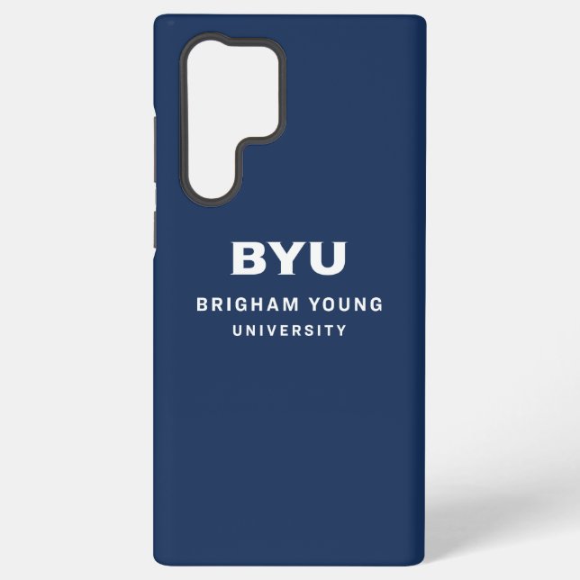 BYU Text Logo Samsung Galaxy Case (Back)