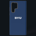BYU Text Logo Samsung Galaxy S22 Ultra Case<br><div class="desc">Check out these Brigham Young University designs!  Get all the latest Cougar gear here. All of these Zazzle products are customizable with your class year,  name,  and club. These products make perfect gifts for the BYU student,  alumni,  family,  friend,  or fan in your life. Go Cougs!</div>
