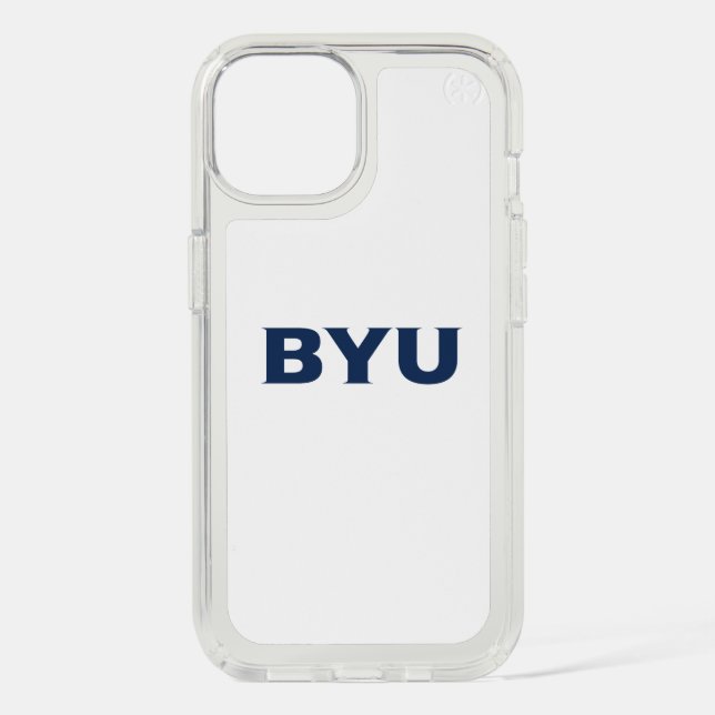 BYU Text Logo Speck iPhone Case (Front)