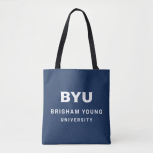 BYU Text Logo Tote Bag