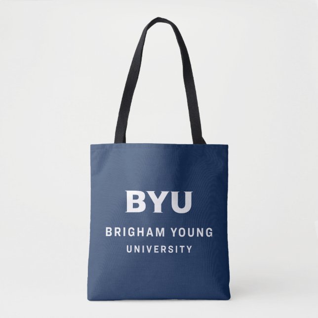 BYU Text Logo Tote Bag (Front)