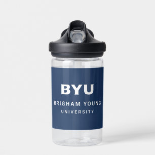 BYU Text Logo Water Bottle