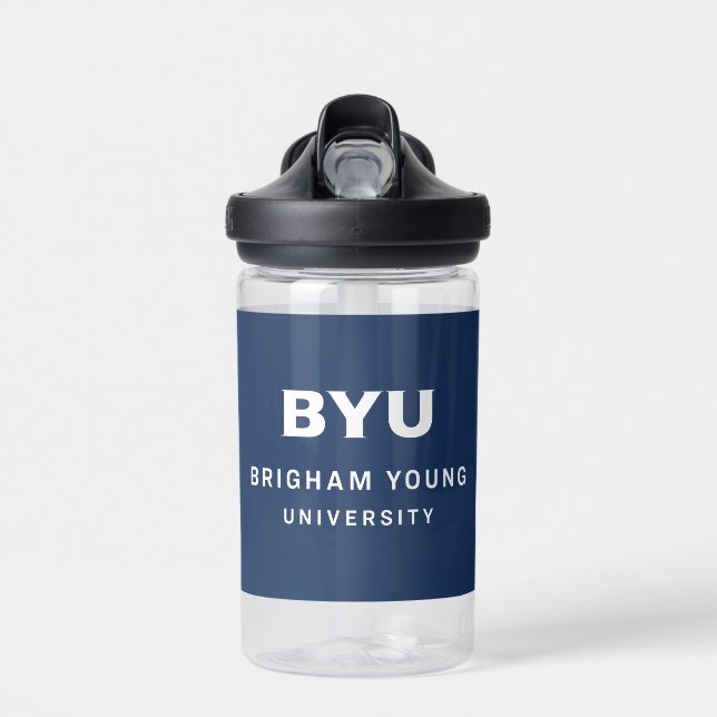 BYU Text Logo Water Bottle (Front)