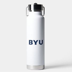 BYU Text Logo Water Bottle