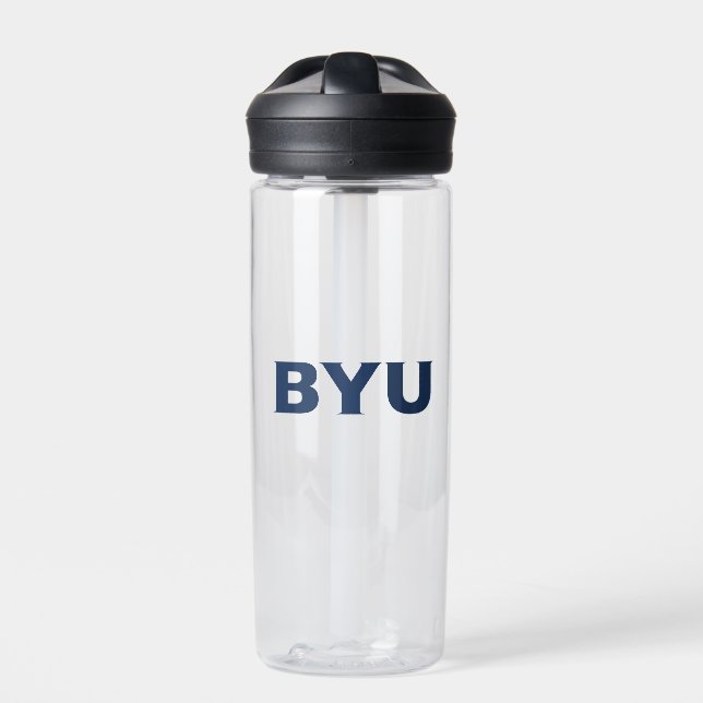 BYU Text Logo Water Bottle (Front)