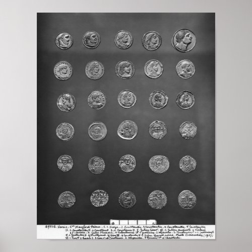 Byzantine and Roman coins 04_10th century Poster