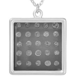 Byzantine and Roman coins, 04-10th century Silver Plated Necklace