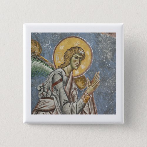 Byzantine Angel with Folded Hands Button