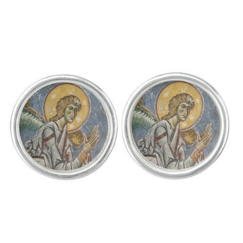 Byzantine Angel with Folded Hands Cufflinks