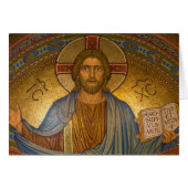Byzantine Christ Jesus greeting card (Front Horizontal)
