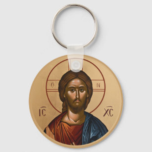 Byzantine Christian Orthodox Icons: Jesus Christ Keychain