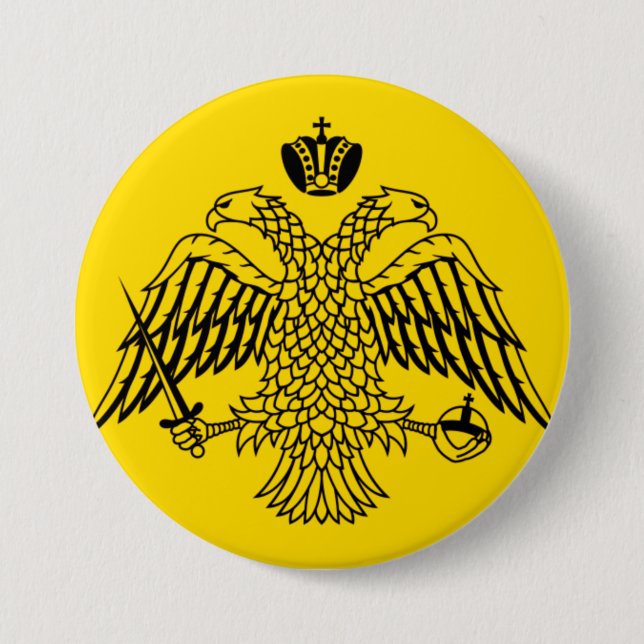Byzantine Empire Flag Button (Front)