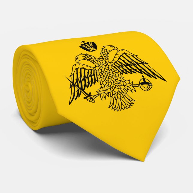 Byzantine Empire Flag Tie (Rolled)