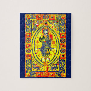 Byzantine folk art Jesus Jigsaw Puzzle