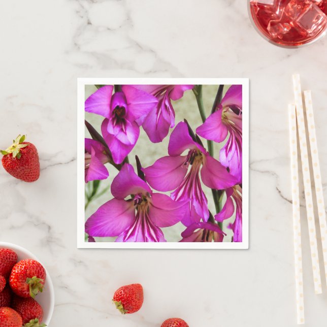 Byzantine Gladiolus Paper Napkins (Insitu)