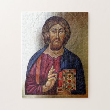 Byzantine Icon Of Christ Pantocrator Jigsaw Puzzle by XmasJoy at Zazzle