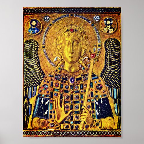 Byzantine icon of St Michael Poster