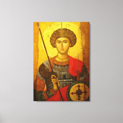 Byzantine Knight Canvas Print